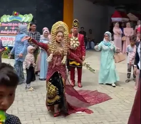 Viral Pengantin Perempuan Kesurupan saat Resepsi, Menari dengan Luwes