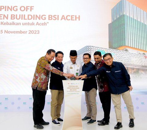 Topping Off Green Building BSI di Aceh Rampung, Diresmikan Awal 2024