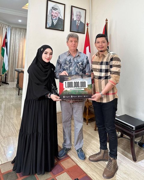 Shella Sumbang Rp1 Miliar ke Palestina