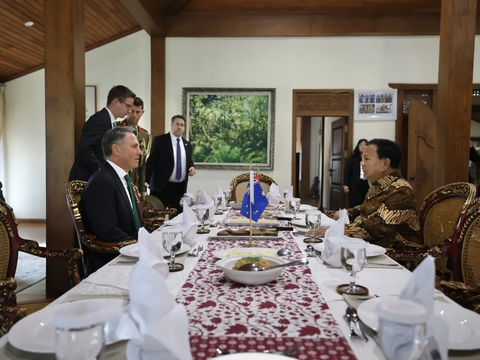 Sambil Ngopi Khas Hambalang, Prabowo dan Menhan Australia Bahas Kerja Sama Pertahanan