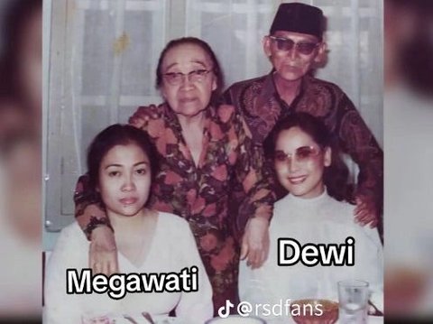 Jarang Terekspos, Ini Potret Lawas Kebersamaan Megawati dan Dewi Soekarno