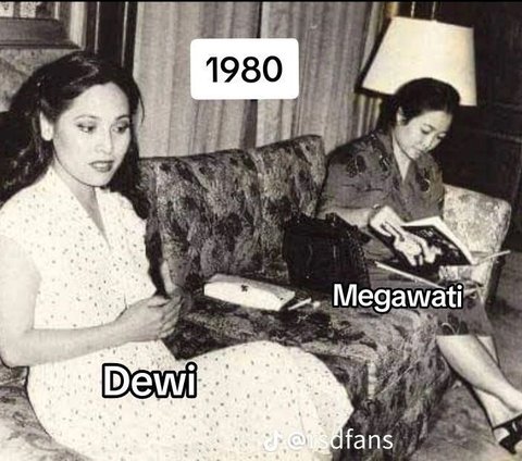 Jarang Terekspos, Ini Potret Lawas Kebersamaan Megawati dan Dewi Soekarno