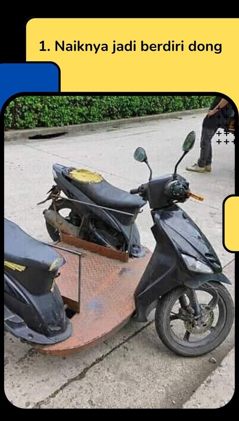 10 Potret Modifikasi Motor Matik Dibikin Serba Ribet, Bakal Sulit Dikendarai