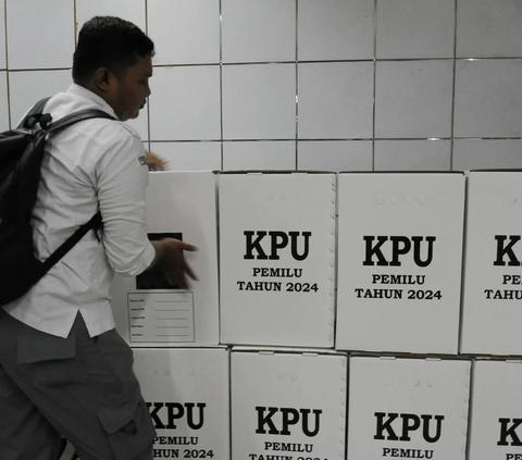 Distribusi tahap pertama untuk Pemilu 2024 ini belum termasuk dengan surat suara.