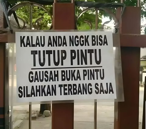 10 Foto Papan Peringatan atau Larangan dengan Tulisan yang Justru Bikin Ngakak