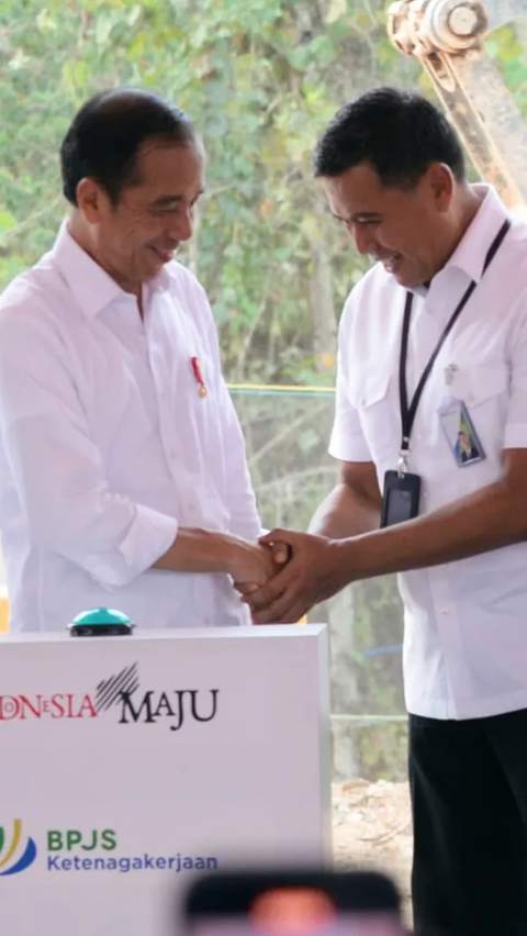 Presiden Jokowi Groundbreaking Kantor BPJS Ketenagakerjaan di IKN