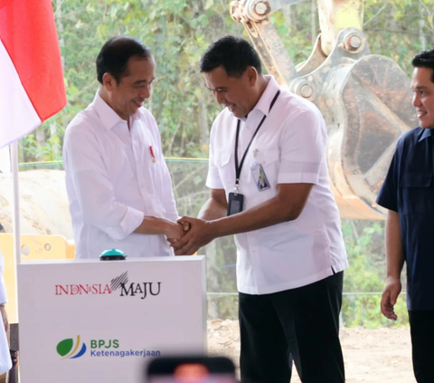 Presiden Jokowi Groundbreaking Kantor BPJS Ketenagakerjaan di IKN