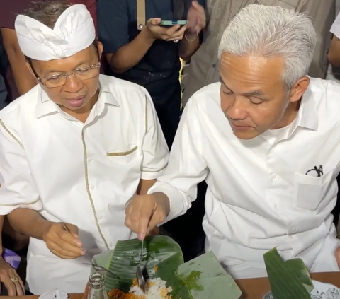 Sementara, Ganjar mengaku selalu senang ketika makan di pasar, terutama makan nasi jinggo. Dengan makan di pasar, Ganjar bisa berinteraksi dengan banyak masyarakat. 