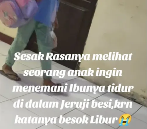 Menyesakkan Hati, Momen Pilu Gadis Kecil Ingin Temani Ibunya Tidur di Dalam Penjara 'Karena Besok Libur'