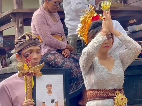 Viral Wanita di Bali Menikah Tanpa Kehadiran Suami, Diganti Keris dan Foto