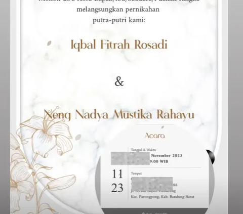 Showing Photos with a Blue Background with Iqbal Fitrah Rosadi, Nadya Mustika will Get Married This Month