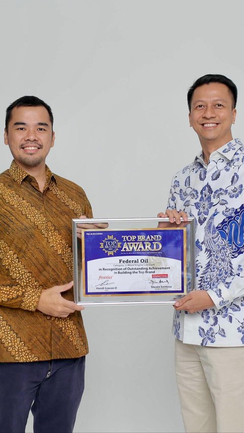 Federal Oil Kembali Raih Top Brand Award, Berturut-turut sejak 2014