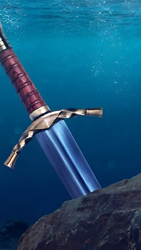 Pedang Kuno Berusia 700 Ditemukan Tertancap di Batu, Benarkah Excalibur?