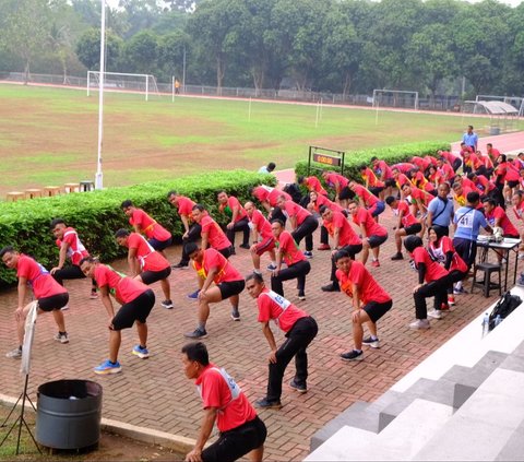 Ratusan Prajurit Koops Udara Nasional Ikuti Tes Kesamaptaan Jasmani