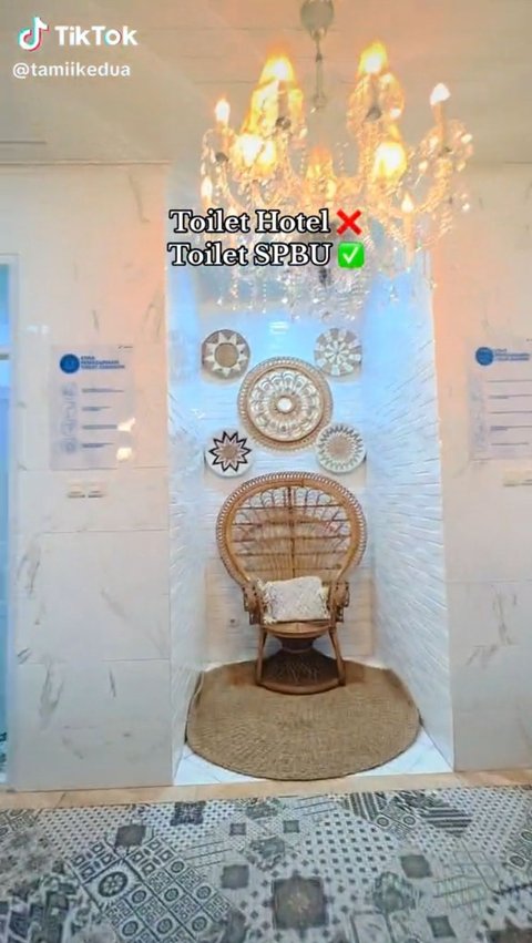 Aesthetic Portrait of Gas Station Toilet in Sukabumi Like a 5-Star Hotel, Making Visitors Feel at Home