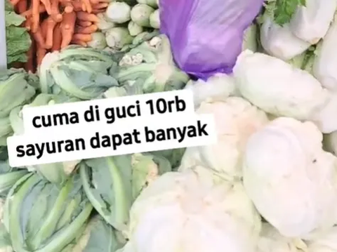 Viral Moment of Mothers' Delight Buying 7 Types of Vegetables for Only Rp10 Thousand
