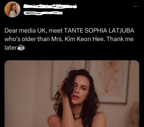 Sophia Latjuba Trending di X Usai Kemunculan Ibu Negara Korsel di Kerajaan Inggris