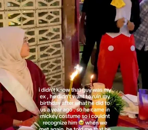 Pria Nyamar Jadi Badut Mickey Mouse ke Ulang Tahun Mantan Pacar, Alasannya Bikin Tersentuh