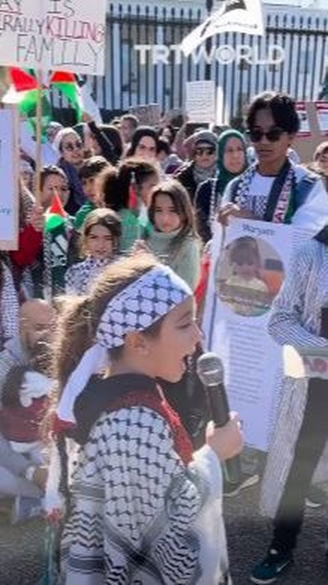 Video Anak-Anak Amerika Demo Bela Palestina di Depan Gedung Putih, Desak Israel Berhenti Bunuh Anak-Anak Gaza