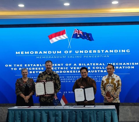 Resmi, Indonesia dan Australia Kerja Sama Kembangkan Ekosistem Kendaraan Listrik