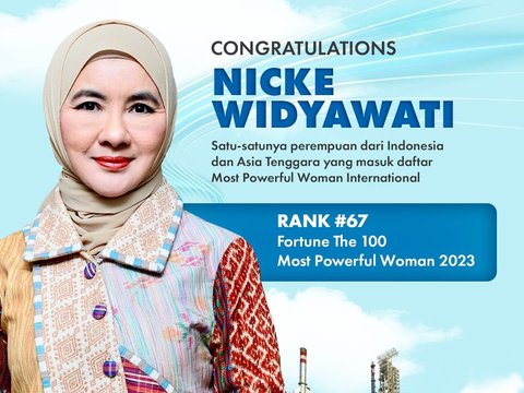 Nicke Widyawati Kembali Masuk  Daftar Fortune 100 Most Powerful Women