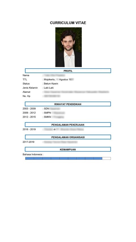 25 Contoh CV Bahasa Indonesia dan Inggris dalam Berbagai Gaya: Formal, Modern, sampai Kreatif