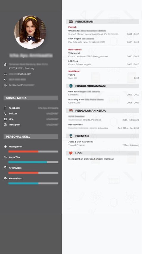 25 Contoh CV Bahasa Indonesia dan Inggris dalam Berbagai Gaya: Formal, Modern, sampai Kreatif