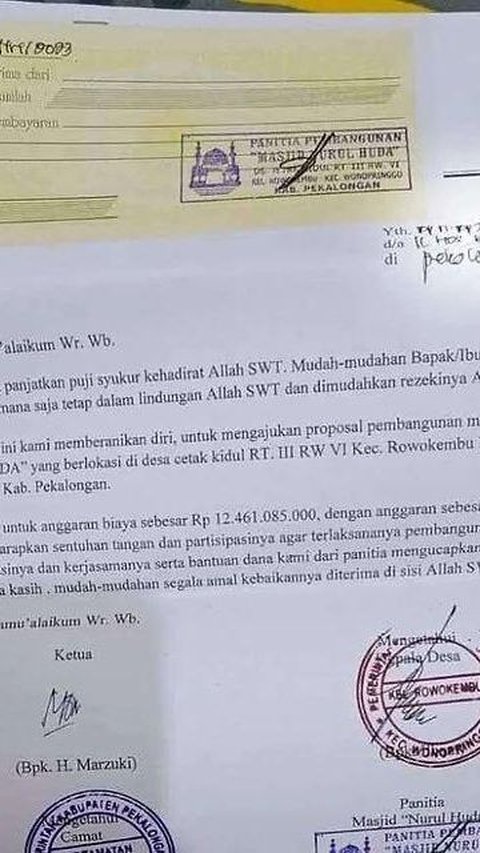 Viral Proposal Anggaran Belanja Pembangunan Masjid di Desa Pekalongan Capai Rp 12 Miliar, Ini Fakta di Baliknya