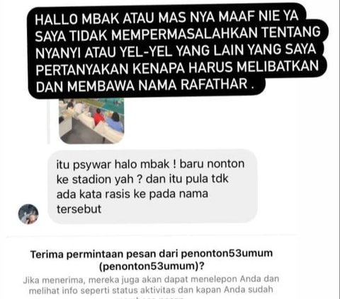 Mbak Lala Murka Nama Rafathar Kembali Dibikin Yel-Yel Usai Pertandingan Rans FC VS Persita: Jangan Norak!