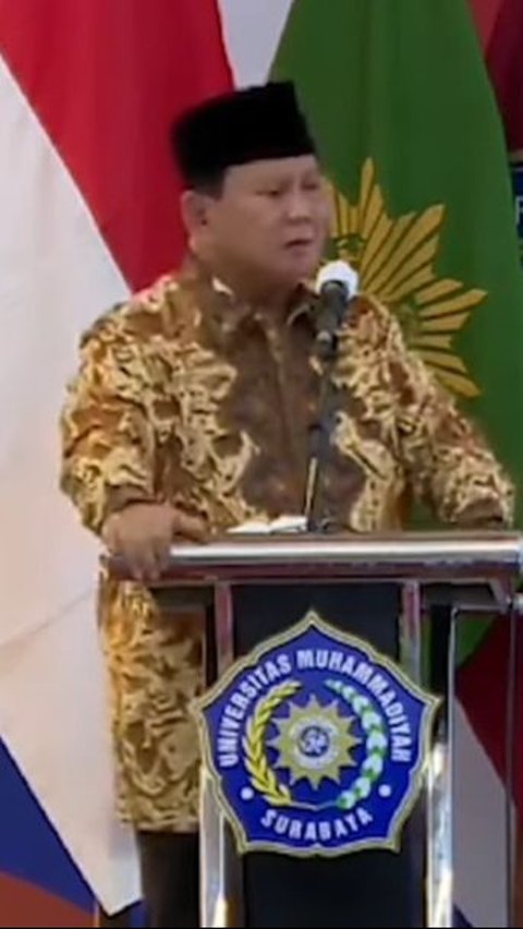 Momen Kocak Prabowo 'Ngambek' Waktunya Habis saat Jawab Dosen Muhammadiyah