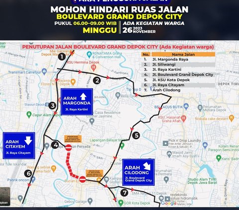 Ada Aksi Damai Dukung Palestina di Depok, Kawasan GDC akan Ditutup Sementara