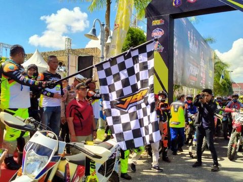 Meriahnya Jelajah Bukit Pelangi, Komunitas Motor Trail Indonesia Berkumpul di Kutai Timur