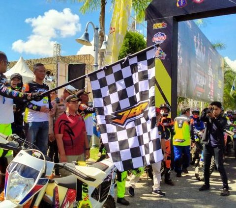 Meriahnya Jelajah Bukit Pelangi, Komunitas Motor Trail Indonesia Berkumpul di Kutai Timur