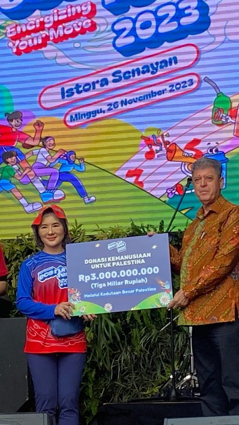 Pertamina Eco RunFest 2023 Collects Rp3 Billion Donation for Palestinian Residents.