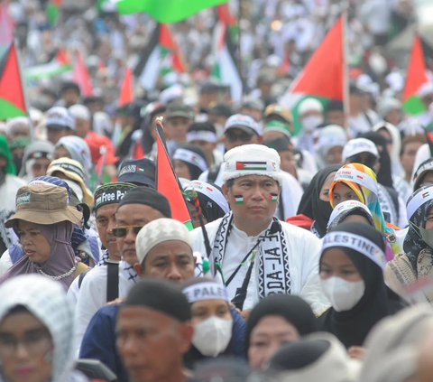 Aksi Damai Depok Bersama Palestina Berhasil Kumpulkan Donasi Rp2,2 Miliar