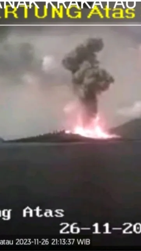 Gunung Anak Krakatau Erupsi Setinggi 1.000 Meter, Warga Diminta Tak Mendekati Radius Lima Kilometer