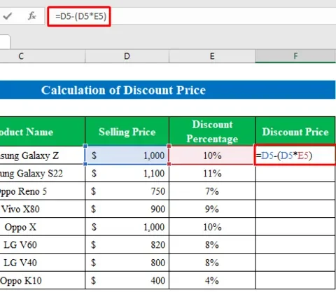 Rumus Excel Potongan Harga yang Mudah Dicoba, Katahui Langkah-Langkahnya