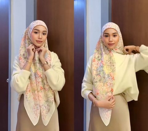 Only 10 Seconds, 3 Quick Steps to Wear a Square Hijab