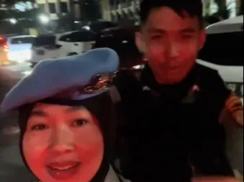 Potret Ibu & Anak Sama-sama Polisi Satu Kantor, Razia Bareng Sampai Malu Sama Senior