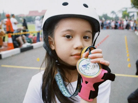 Keren! 10 Potret Gempi Anak Gading Marten saat Ikut Kejuaran Sepatu Roda Tingkat Nasional, Aksinya Banjir Pujian