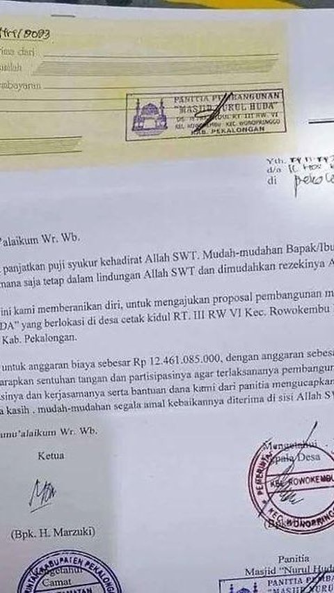 Viral Mosque Construction Proposal in Pekalongan Reaches Rp12 Billion, 1 Brick Costs Rp800 Thousand, Here are the Facts Behind It