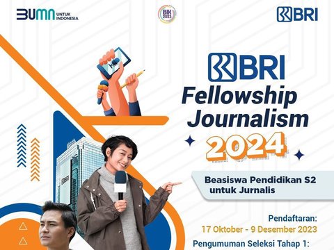 Pendaftaran Segera Ditutup! Buruan Dapatkan Beasiswa S2 BRI Fellowship Journalism