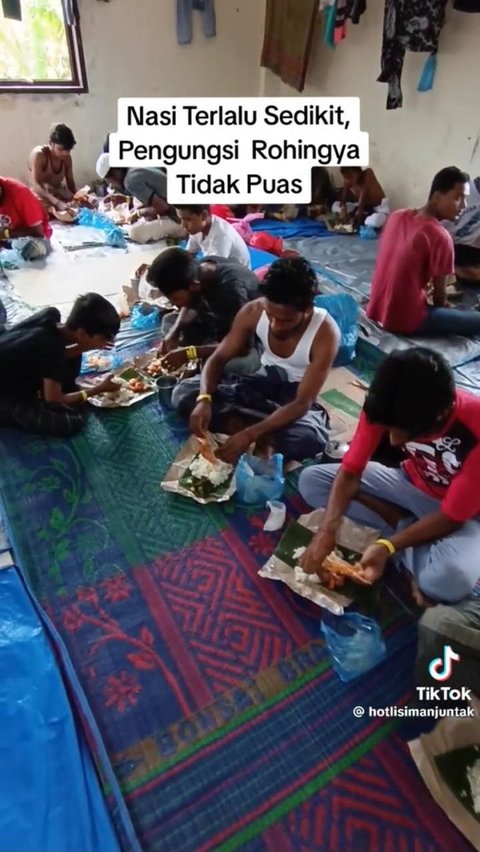 Viral Pengungsi Rohingya Merasa Kurang Saat Diberi Nasi Bungkus, Begini Respons Warganet