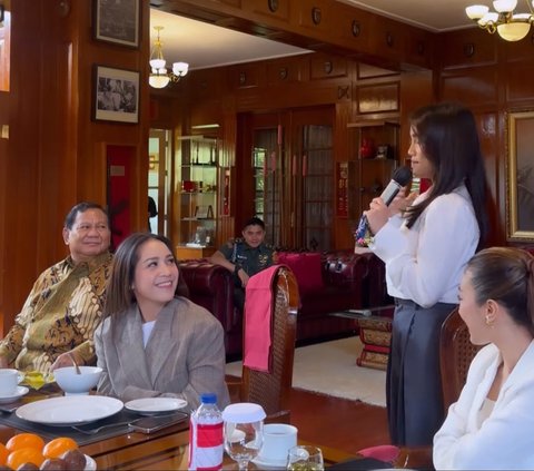 Fuji Diundang Makan Siang Bareng Prabowo di Kantor Kemenhan, Aksi Mayor Teddy Ini Tuai Sorotan