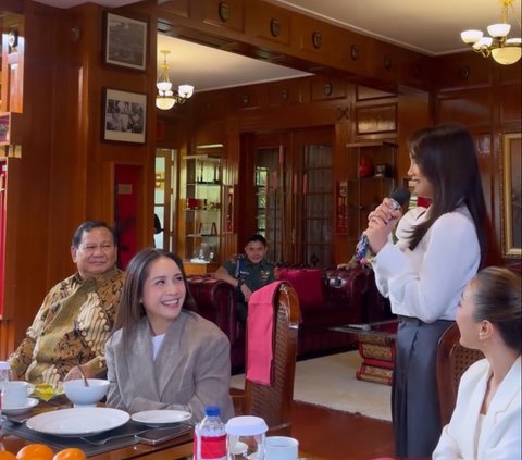 Fuji Diundang Makan Siang Bareng Prabowo di Kantor Kemenhan, Aksi Mayor Teddy Ini Tuai Sorotan
