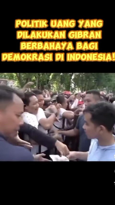 CEK FAKTA: Tidak Benar Gibran Rakabuming Bagi-bagi Amplop Isi Uang Saat Kunjungan Ke Makassar