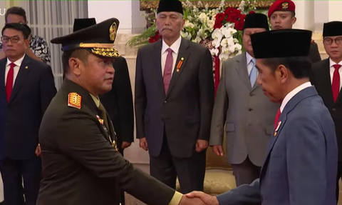 VIDEO: Ucapan Kasad Jenderal TNI Maruli saat Beri Hormat ke Prabowo