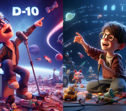 Poster Disney Pixar AI Lagi Tren, Benarkah Bing Image Creator Dukung Israel?