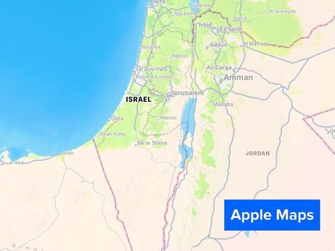 Palestina Tidak Muncul di Google Maps, China Hapus Israel di Peta Online