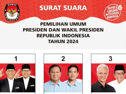 KPU Releases Ballot Paper for Presidential Election 2024, Here's What It Looks Like